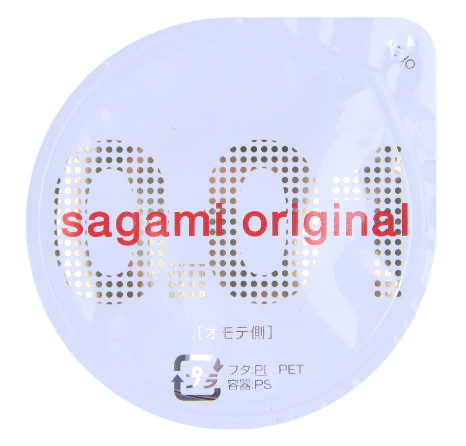 百伞自摄相模Original 001单片泡壳包装正面