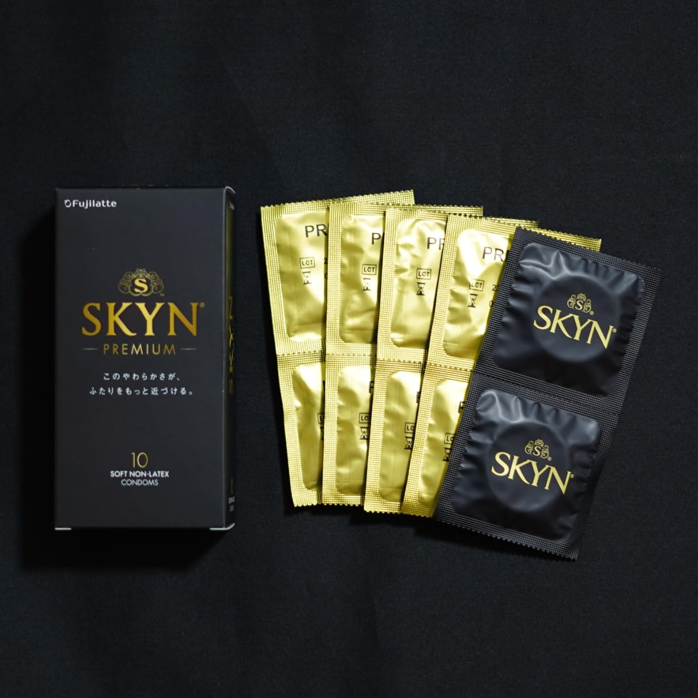 百伞自摄SKYN Premium盒装与多枚单片包装